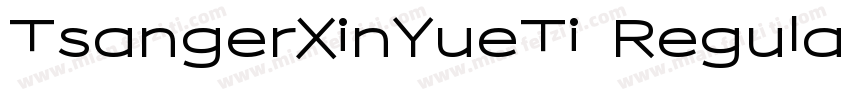 TsangerXinYueTi Regular字体转换